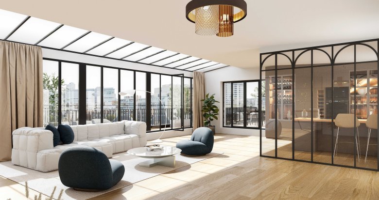 Achat / Vente programme immobilier neuf Paris 15 à 2 min à pied du métro 6 Sèvres-Lecourbe (75015) - Réf. 8877